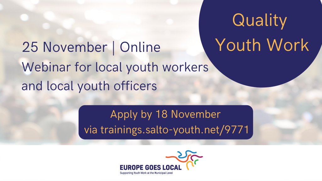 Webinar Quality Youth Work