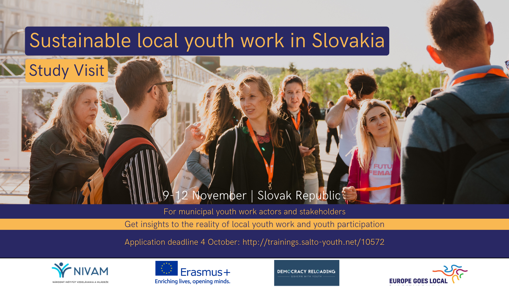 Call for participants: study visit Sustainable Local Youth Work in Slovakia