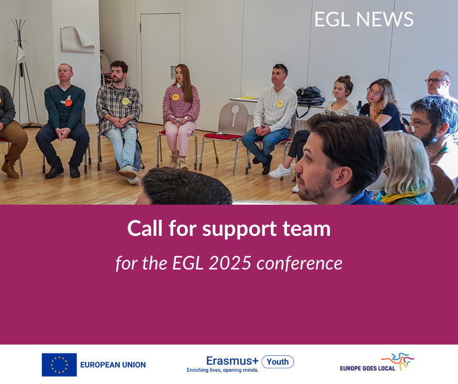 Call for support team – EGL 2025 event