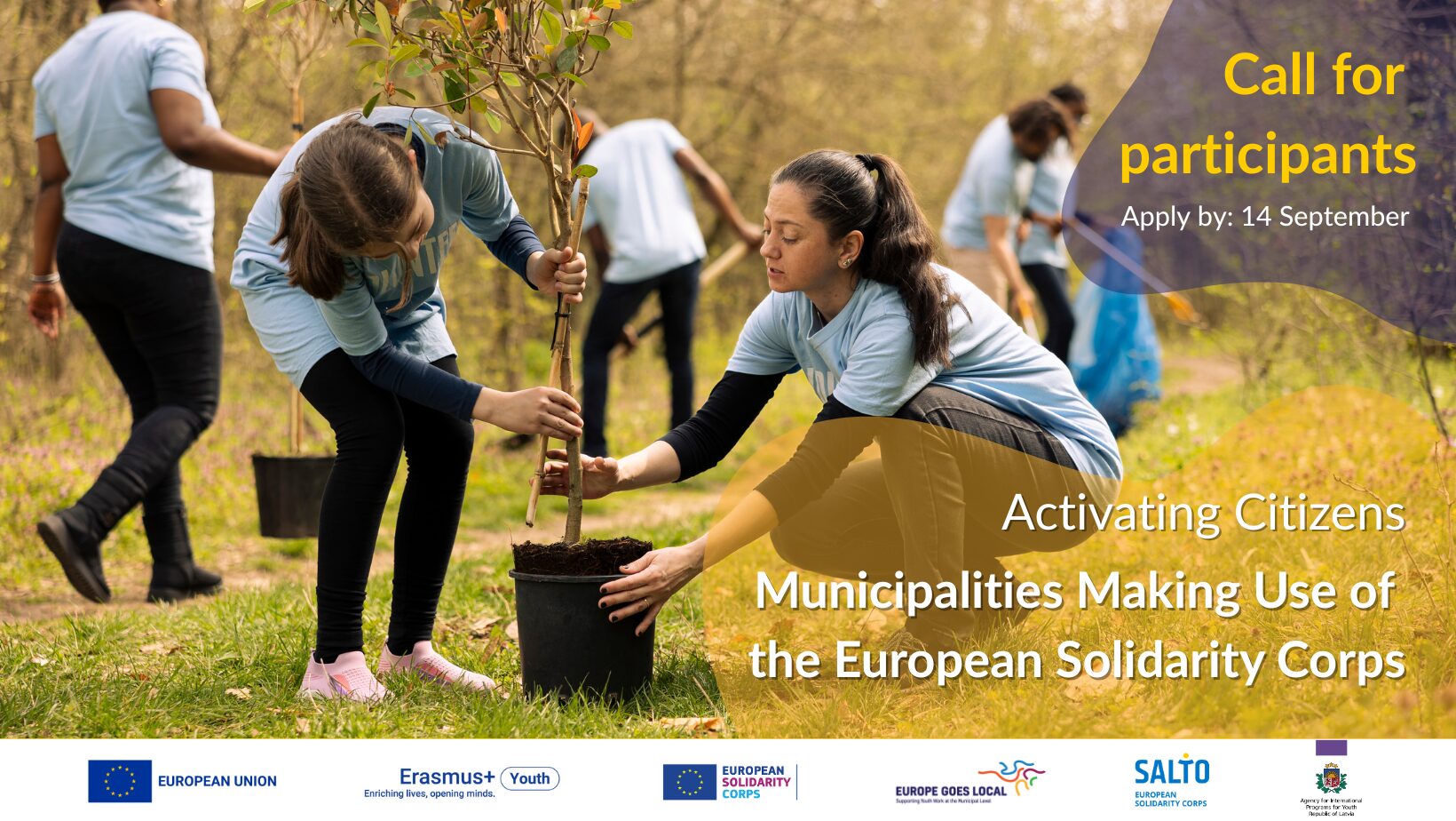 Call for participants: Activating Citizens: Municipalities Making Use of the European Solidarity Corps